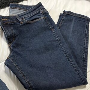 LOFT Dark Indigo Straight Leg Jeans